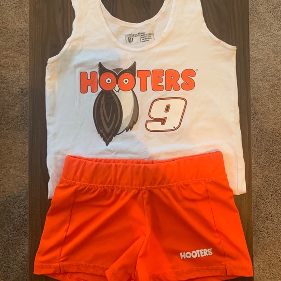 Hooters Pants - Used Hooters Girl Tank Top and Shorts Costume